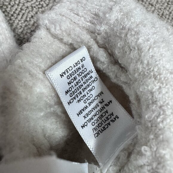 Lou & Grey Sweater Beige Short Sleeve Pullover Women’s Size Medium - Picture 6 of 11